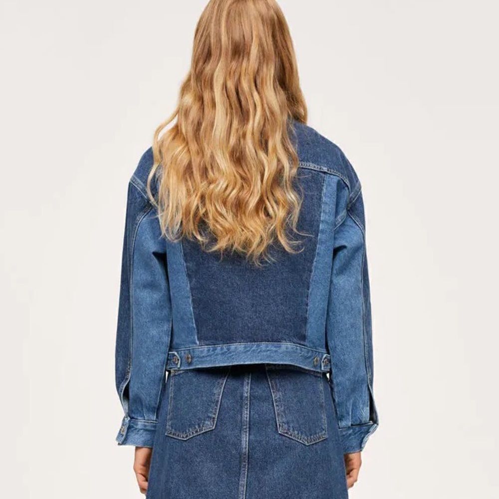 Mango Contrast Panel Jacket New - Picture 10 of 10